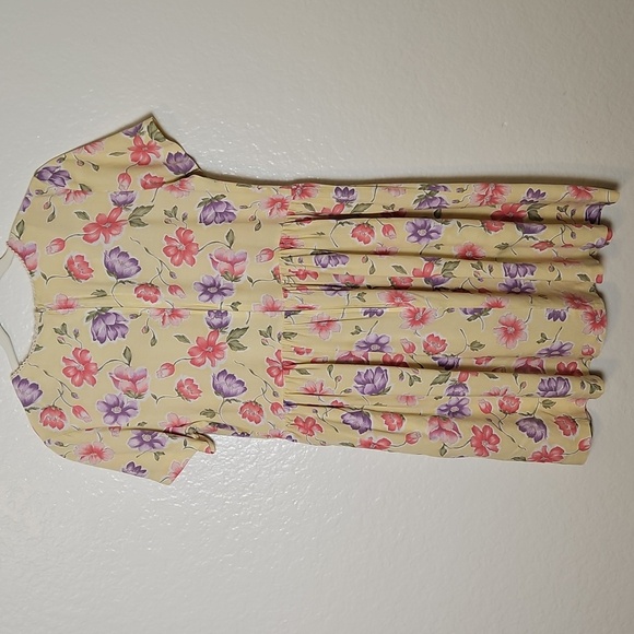 Floral Vintage Yellow Dress - Picture 6 of 6